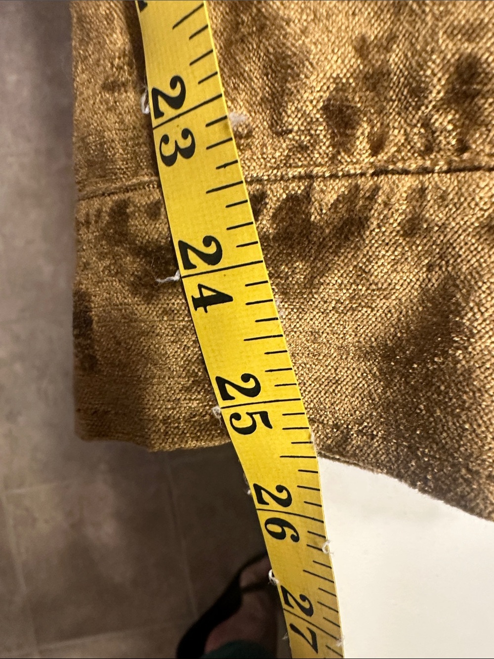 CAbi Women's Velvet Button-Front Jacket in Golden Brown - Picture 8 of 9